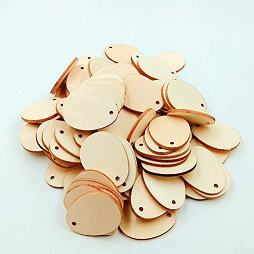 Healifty Holzeier Scheiben mit Löchern für Basteln, 80 mm, 25 Stück Healifty Holzeier Scheiben mit Löchern für Basteln, 80 mm, 25 Stück von Healifty