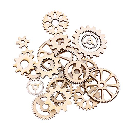 Healifty Holzscheibe Zahnräder Weihanchten Anhänger Holz Verzierung für DIY Handwerk Scrapbooking Deko 20 Stück Healifty Holzscheibe Zahnräder Weihanchten Anhänger Holz Verzierung für DIY Handwerk Scrapbooking Deko 20 Stück von Healifty