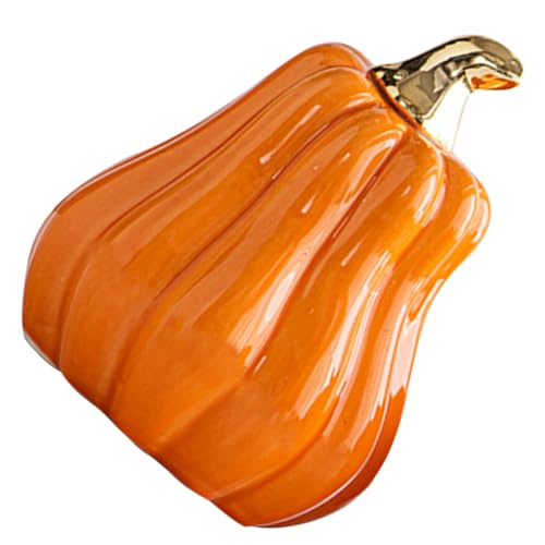 Healifty Kreative Keramik Kürbisfigur für Halloween Dekoration Stilvolles Tischaccessoire aus Robustem Material für Wohnzimmer und Schlafzimmer von Healifty