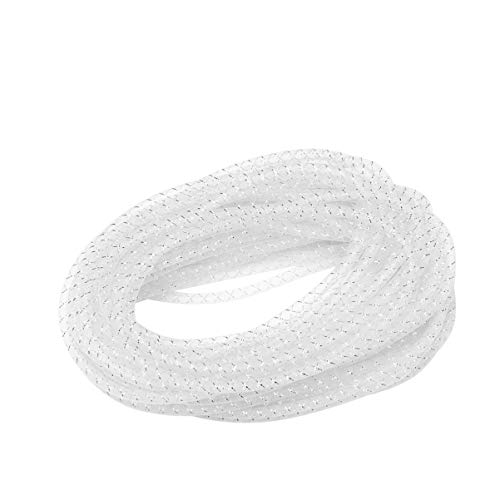 Healifty Mesh-Schlauch elastische Lametta Mesh Schlauch Schnur 8mm Mode Armband Halskette Schnur für Kränze Schmuck Zubehör Handwerk Dekor (weiß 25m) von Healifty
