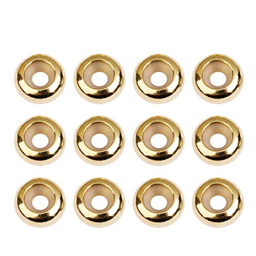 20 Stück Flache Metall Stopper Perle Positionierung Spacer Schmuck Edelstahl DIY Rondelle Zubehör für Halskette von Healifty