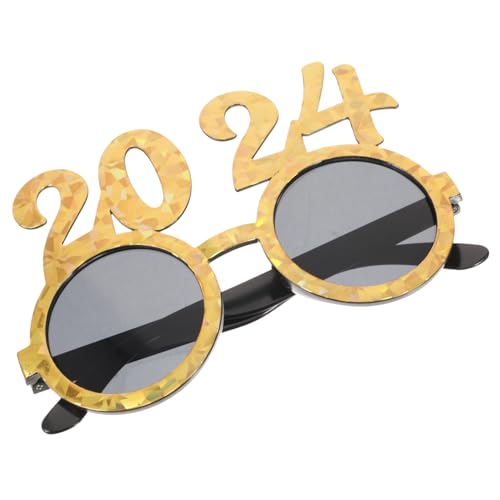 Healifty Neujahrs Brille Partybrille Aus Kunststoff Lustige Requisite Für Silvesterfeiern Einzigartiges Design Für Jede Feier Leicht Und Bequem von Healifty