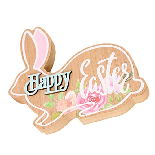 Healifty Osterdeko Holzschild Niedlicher Hase mit Happy Easter Dekoratives Tischzeichen für Osterfeiern Leicht und Kompakt für Freunde und Familie Healifty Osterdeko Holzschild Niedlicher Hase mit Happy Easter Dekoratives Tischzeichen für Osterfeiern Leicht und Kompakt für Freunde und Familie von Healifty