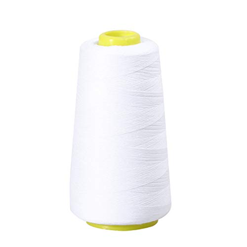 Healifty Polyester-Nähgarn Unterfaden für Näh- Und Stickmaschine 3000 Yards (Weiß) von Healifty