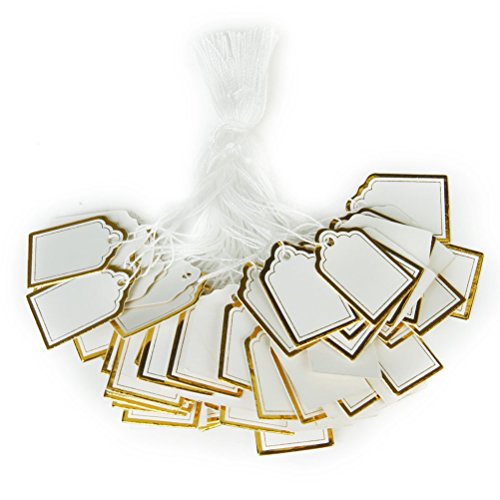 Healifty Preisschilder aus Papier, 500 Stück, mit Kette zum Aufhängen, zur Präsentation von Schmuck Healifty Preisschilder aus Papier, 500 Stück, mit Kette zum Aufhängen, zur Präsentation von Schmuck von Healifty