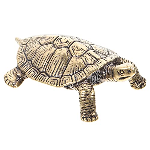 Healifty Schildkröte Statue aus Messing Vintage Deko Ornament für Schreibtisch Garten Heimdekoration Schildkrötenfigur Healifty Schildkröte Statue aus Messing Vintage Deko Ornament für Schreibtisch Garten Heimdekoration Schildkrötenfigur von Healifty