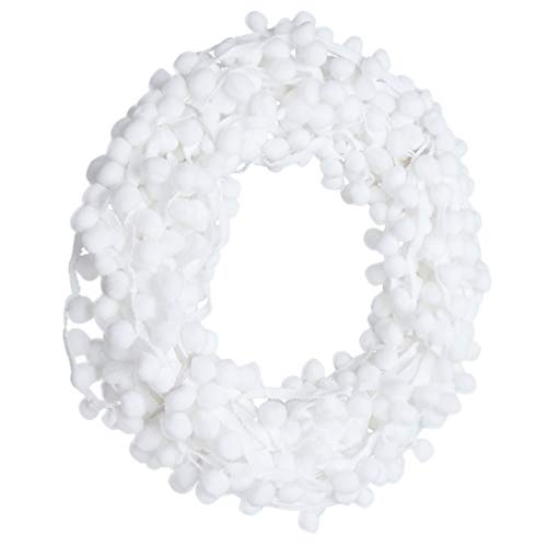Pom Pom Trim Weiß Pompon Nähband Exquisite Kleidung Rand Band für Kleidung Kissen Bettwäsche Quilten Handwerk von Healifty