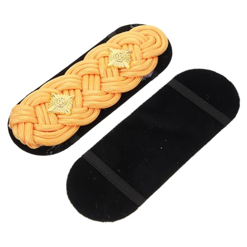 Healvian 1 Paar Schulterschmuck Einheitliche Schulterklappen Flecken Schulter-arm-dekoration Schulterklappen Epauletten Schulter Quasten Schulter Diy Epauletten Stoff von Healvian