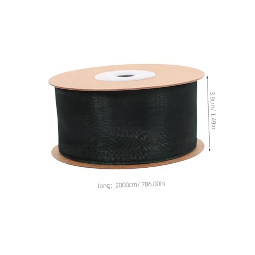Healvian 1 Rolle Dunkelgrünes Transparentes Chiffonband Diy Geschenkband für Hochzeiten Partys und Kreative Bastelprojekte Langlebig und Elegant für Dekorationen und Verpackungen von Healvian