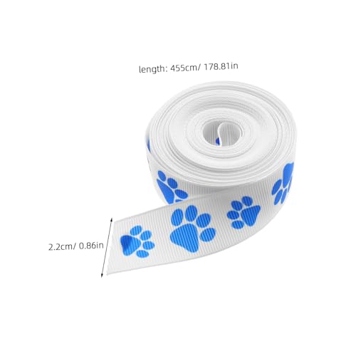 Healvian 1 Rolle Polyester Geschenkband mit Pfotenabdruck zum Verpacken Basteln für Dekorationen Breit Yards für und Partys von Healvian