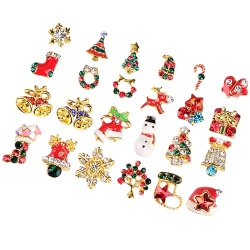 Healvian 1 Satz Teiliges Weihnachtsnagel Charm Schneeflocken Und Glocken Nail Art Schmuck Für Maniküre Dekorationen Diy Nail Art Zubehör Aus Hochwertigem Legierungsmaterial 24 Stück Healvian 1 Satz Teiliges Weihnachtsnagel Charm Schneeflocken Und Glocken Nail Art Schmuck Für Maniküre Dekorationen Diy Nail Art Zubehör Aus Hochwertigem Legierungsmaterial 24 Stück von Healvian