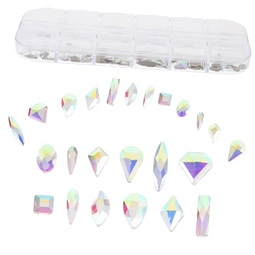 Healvian 1 Schachtel DIY Nagelkunst Charms Fächer Ab Glassteine Flatback Strasssteine Metallverzierungen für Mädchen Maniküre Zubehör Nageldekorationen Healvian 1 Schachtel DIY Nagelkunst Charms Fächer Ab Glassteine Flatback Strasssteine Metallverzierungen für Mädchen Maniküre Zubehör Nageldekorationen von Healvian