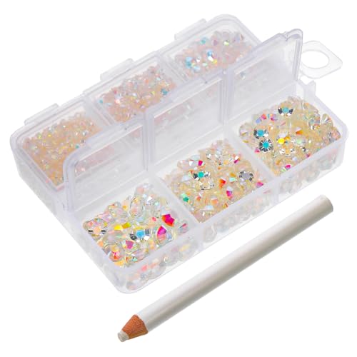 Healvian 1 Schachtel Maniküre Strasssteine Flach Rückseite Weiß Ab Farbverlauf Resin Schmucksteine DIY Nail Accessory für Natürliche und Künstliche Nägel Vielseitig Verwendbar Healvian 1 Schachtel Maniküre Strasssteine Flach Rückseite Weiß Ab Farbverlauf Resin Schmucksteine DIY Nail Accessory für Natürliche und Künstliche Nägel Vielseitig Verwendbar von Healvian