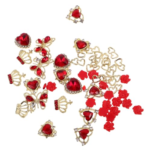 Healvian 1 Schachtel Nagel Charms Herz Schmetterling Krone aus Hochwertiger Legierung Funkelnde Strasssteine Langlebig Romantisch für Valentinstag Hochzeit und Nail Art Dekoration Healvian 1 Schachtel Nagel Charms Herz Schmetterling Krone aus Hochwertiger Legierung Funkelnde Strasssteine Langlebig Romantisch für Valentinstag Hochzeit und Nail Art Dekoration von Healvian