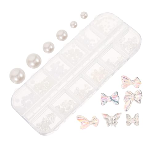 Healvian 1 Schachtel Nagelcharms mit Perlen und Schmetterlingsdesign Sortiert Funkelnde Nail Art Dekoration für DIY Nageldesign Inklusive Aufbewahrungsbox für Stilvolle Nagelverzierungen Healvian 1 Schachtel Nagelcharms mit Perlen und Schmetterlingsdesign Sortiert Funkelnde Nail Art Dekoration für DIY Nageldesign Inklusive Aufbewahrungsbox für Stilvolle Nagelverzierungen von Healvian