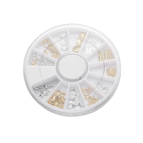 Healvian Nailart-dekornieten 12 Gitter Nailart-metalldekorationen Nailart-design- Nieten-nailart Nailart-zubehör für Frauen und Mädchen Stilvolle Nailart-dekorationen Healvian Nailart-dekornieten 12 Gitter Nailart-metalldekorationen Nailart-design- Nieten-nailart Nailart-zubehör für Frauen und Mädchen Stilvolle Nailart-dekorationen von Healvian