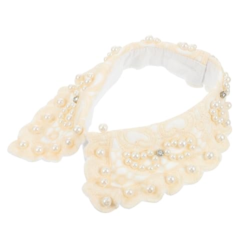 Healvian 1 Stück Retro Perlenkragen für Damen Abnehmbarer Spitzenkragen für Blusen Vielseitige Dekoration für Freizeitkleidung und Partys Kunstperlen Gefertigt Healvian 1 Stück Retro Perlenkragen für Damen Abnehmbarer Spitzenkragen für Blusen Vielseitige Dekoration für Freizeitkleidung und Partys Kunstperlen Gefertigt von Healvian