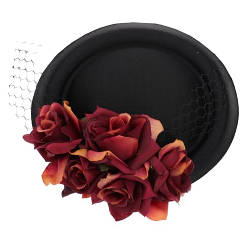 Healvian 1 Stück dekorativer Partyhut Hochzeitshüte für Frauen Teeparty-Mützen Partymützen für Frauen Stewardess-Etikette-Hut dekorative Mützen für Damen Satin Black Healvian 1 Stück dekorativer Partyhut Hochzeitshüte für Frauen Teeparty-Mützen Partymützen für Frauen Stewardess-Etikette-Hut dekorative Mützen für Damen Satin Black von Healvian