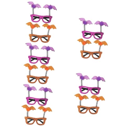 Healvian 10 Stück Halloween Brillenrahmen Lustige Fledermaus Brillen für Cosplay Partys und Halloween Dekoration für Karneval und Besondere Anlässe Healvian 10 Stück Halloween Brillenrahmen Lustige Fledermaus Brillen für Cosplay Partys und Halloween Dekoration für Karneval und Besondere Anlässe von Healvian