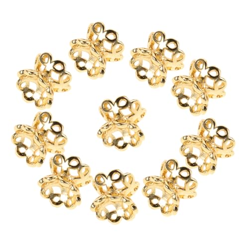 Healvian 10 Stück Perlenkappen für Schmuckherstellung Doppelseitige Schmuckperlen Spacer für Armbänder und DIY Bastelbedarf Robustem für Stilvolle Accessoires Healvian 10 Stück Perlenkappen für Schmuckherstellung Doppelseitige Schmuckperlen Spacer für Armbänder und DIY Bastelbedarf Robustem für Stilvolle Accessoires von Healvian