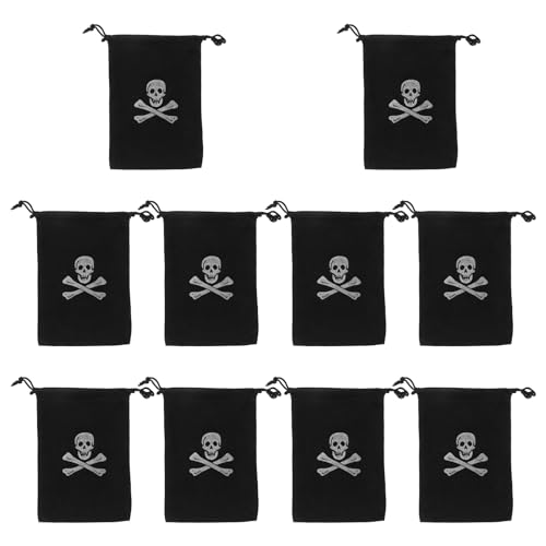 Healvian 10 Stück Piraten-Kordelzugbeutel Für Süßes Oder Saures Süßigkeitentüten Halloween-Tragetaschen Halloween-Geschenktüten Hochzeits-Requisiten Kinderkleider Für Hochzeiten Healvian 10 Stück Piraten-Kordelzugbeutel Für Süßes Oder Saures Süßigkeitentüten Halloween-Tragetaschen Halloween-Geschenktüten Hochzeits-Requisiten Kinderkleider Für Hochzeiten von Healvian