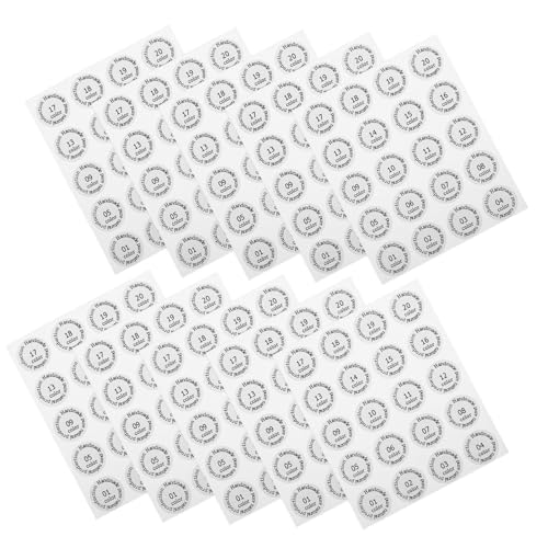 Healvian 10 Stück Selbstklebende Lippenstiftetiketten Nummerierte Aufkleber für Farbcodierung und Organisation für Make Up Enthusiasten Healvian 10 Stück Selbstklebende Lippenstiftetiketten Nummerierte Aufkleber für Farbcodierung und Organisation für Make Up Enthusiasten von Healvian