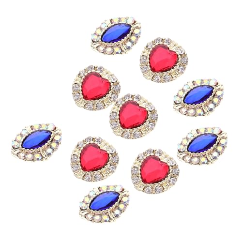 Healvian 10 Stück Teiliges Nail Gems aus Langlebigem Metalllegierung Kreative Herz und Marquise Formen Vielseitige DIY Nail Charms für Damen Maniküre Nagelkunst Zubehör für Designs Healvian 10 Stück Teiliges Nail Gems aus Langlebigem Metalllegierung Kreative Herz und Marquise Formen Vielseitige DIY Nail Charms für Damen Maniküre Nagelkunst Zubehör für Designs von Healvian