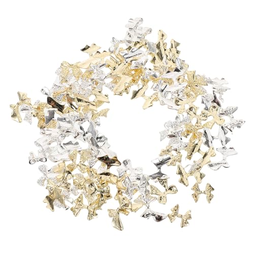 Healvian 100 Stück Flachrücken Maniküre Schmuck aus Langlebigem Metall für Kreative Diy Nageldesigns und Dekorationen für und Mädchen von Healvian
