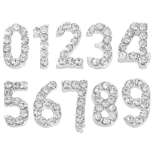 Healvian 100 Stück Strass-Zahlen: Glänzende Nagel-Deko, Schmucksteine für DIY Maniküre Zubehör Healvian 100 Stück Strass-Zahlen: Glänzende Nagel-Deko, Schmucksteine für DIY Maniküre Zubehör von Healvian
