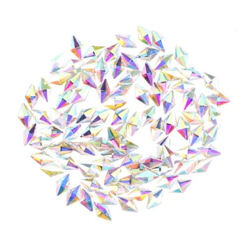 Healvian 100 Stück Teiliges Nagelkunst Strasssteine Rhombus Ab Glänzende Nail Art Flach Rückseite für Naturnägel und DIY Handwerk Healvian 100 Stück Teiliges Nagelkunst Strasssteine Rhombus Ab Glänzende Nail Art Flach Rückseite für Naturnägel und DIY Handwerk von Healvian