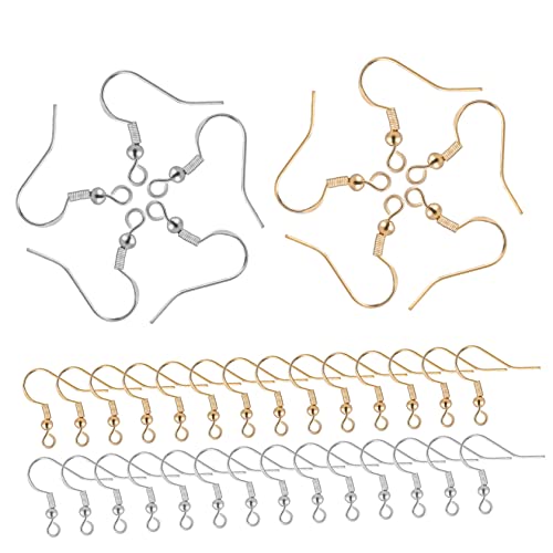 Healvian 100Paare Ohrringhaken für DIY Schmuckherstellung mit Transparenten Ohrstoppern Erstellen Einzigartiger Dangle Ohrringe Hypoallergen Praktisch Healvian 100Paare Ohrringhaken für DIY Schmuckherstellung mit Transparenten Ohrstoppern Erstellen Einzigartiger Dangle Ohrringe Hypoallergen Praktisch von Healvian