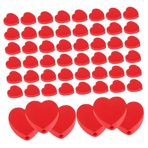 Healvian 100Stücke Herzperlen Holz für Schmuckherstellung Romantische Herz Holzperlen für DIY Armbänder Dekoration Valentinstagperlen für Kreative Bastelprojekte Healvian 100Stücke Herzperlen Holz für Schmuckherstellung Romantische Herz Holzperlen für DIY Armbänder Dekoration Valentinstagperlen für Kreative Bastelprojekte von Healvian