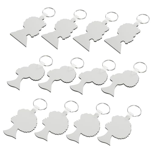 Healvian 12 Stück Afro Diy Schlüsselanhänger Blanko Pendants für Sublimation Schlüsselringe für Personalisierte Bastelprojekte und Dekorationen Healvian 12 Stück Afro Diy Schlüsselanhänger Blanko Pendants für Sublimation Schlüsselringe für Personalisierte Bastelprojekte und Dekorationen von Healvian