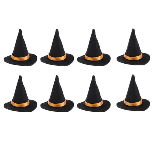 Healvian 12 Stück Mini-Hexenhüte Dekoration Für Halloween Weinflaschenhüllen Kleine Hexenhüte Zum Basteln von Healvian