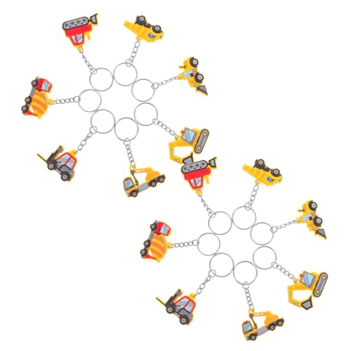Healvian 12 Stück Teiliges PVC Schlüsselanhänger Baumaschinen Motive Bulldozer Bagger Landmaschine Wasserfahrzeug Leichtes Stilvolles Partyzubehör für Kindergeburtstag und Babyparty Healvian 12 Stück Teiliges PVC Schlüsselanhänger Baumaschinen Motive Bulldozer Bagger Landmaschine Wasserfahrzeug Leichtes Stilvolles Partyzubehör für Kindergeburtstag und Babyparty von Healvian