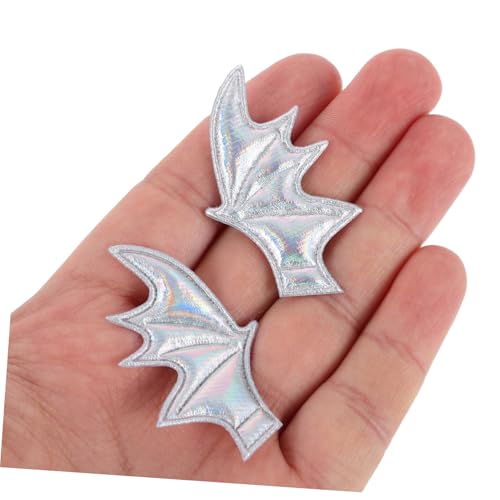 Healvian 120 Stück Mini Teufelsflügel Haarclips Halloween Deko Zubehör für Diy Basteln Cosplay Zubehör für Haarspangen Haar Schmuck Kleidung Schuhe Verkleidung von Healvian