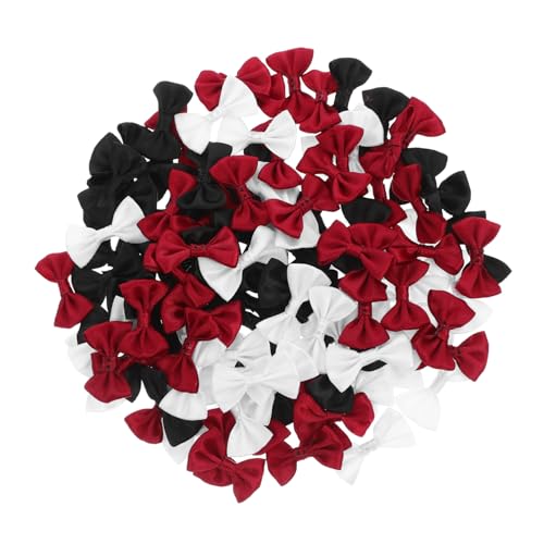 Healvian 120Stücke Mini Bögen aus Polyester für DIY Große Schleifen in Weiß und Weinrot für Karten und Dekorationen Healvian 120Stücke Mini Bögen aus Polyester für DIY Große Schleifen in Weiß und Weinrot für Karten und Dekorationen von Healvian