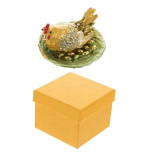Healvian 1Stück Dekorative Schmuckschatulle Legierung Hühner Ei Form Aufbewahrung für Ringe Schmuck Kreatives Design für Zuhause Healvian 1Stück Dekorative Schmuckschatulle Legierung Hühner Ei Form Aufbewahrung für Ringe Schmuck Kreatives Design für Zuhause von Healvian