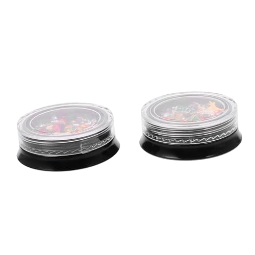 Healvian 2 Boxen Nagelpflaster weihnachtliche Nailart-Dekoration Nagelaufkleber strasssteine für nägel nail decoration weihnachtsdeko 3D Nagel Strass Weihnachtsnagel Strasssteine Legierung von Healvian