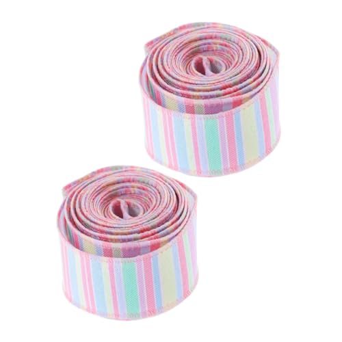 Healvian 2 Rollen Breites Osterband mit Drahtkante Dekoratives Geschenkband für Ostern Bastelprojekte und Party Dekorationen pro Rolle Langlebig und Vielseitig Einsetzbar von Healvian