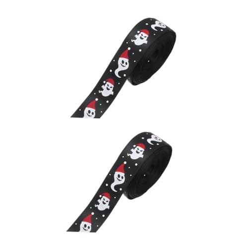 Healvian 2 Rollen Halloween Geschenkband für Diy Bastelprojekte Yards Breit Vielseitig Einsetzbar für Dekoration und Geschenkwrap für Halloween Feiern und Kreative Bastelideen von Healvian