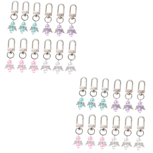 Healvian 2 Sätze Teiliges Angel Schlüsselanhänger Kreative Bag Pendants Langlebig Mitgebsel Oder Gastgeschenk Für Feiern Mit Praktischen Befestigungen Einfachen Anhängen 12 Stücke * 2 von Healvian