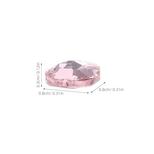 Healvian 2 Sets Nail Art Strass-Dekorationen 3D Glänzende Kristall-Charms Flatback Nail Gems Harz Juwelennieten für DIY Maniküre-Zubehör von Healvian