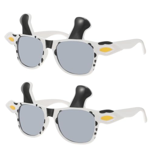 Healvian 2 Stück Cartoon Kühe Brille für Partys Lustige Fotorequisiten und Kostümzubehör für Geburtstagsfeiern Leichte und Bequeme Partydekorationen Pc Material von Healvian
