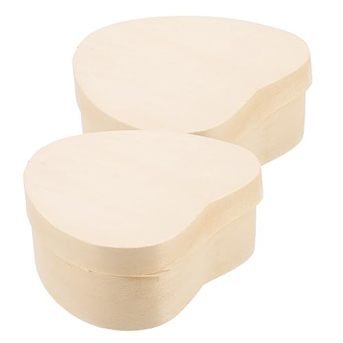 Healvian 2 Stück Herzförmige Holzschmuckboxen Diy Aufbewahrungsboxen Unbehandeltem Holz für Kreative Bastelprojekte und Dekoration Durchmesser Healvian 2 Stück Herzförmige Holzschmuckboxen Diy Aufbewahrungsboxen Unbehandeltem Holz für Kreative Bastelprojekte und Dekoration Durchmesser von Healvian