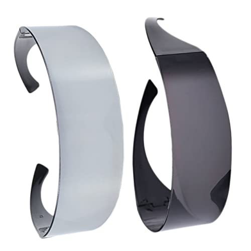 Healvian 2 Stück Partybrille mit Stirnband Lustige Tanzbrille für Festivals Leicht und Langlebig Schwarz Silber Healvian 2 Stück Partybrille mit Stirnband Lustige Tanzbrille für Festivals Leicht und Langlebig Schwarz Silber von Healvian