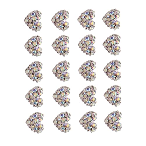 Healvian 20 Stück Teiliges Herz Nagelsticker Glänzende Nail Art Charms Selbstklebende Nageldekorationen Dünne Strasssteine für DIY Nageldesign Geeignet für Partys und Originelles Nailart Healvian 20 Stück Teiliges Herz Nagelsticker Glänzende Nail Art Charms Selbstklebende Nageldekorationen Dünne Strasssteine für DIY Nageldesign Geeignet für Partys und Originelles Nailart von Healvian