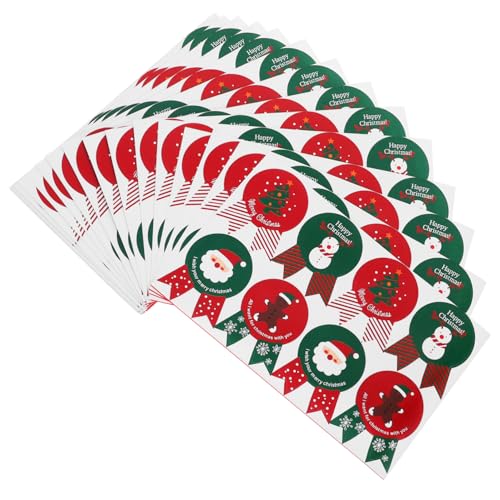 Healvian 20 Stück Teiliges Weihnachtsaufkleber Runde Etiketten für Geschenktüten Umschläge und Diy Projekte für Lehrer Dekoration Frohe Weihnachten Healvian 20 Stück Teiliges Weihnachtsaufkleber Runde Etiketten für Geschenktüten Umschläge und Diy Projekte für Lehrer Dekoration Frohe Weihnachten von Healvian