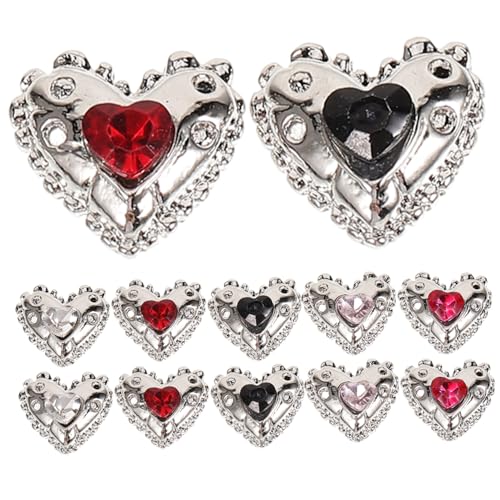 Healvian 25 Stück Teiliges Nail Charms Herzförmige Nagelsteine mit Strass Langlebige Nail Art Dekoration für Damen Maniküre für DIY Nageldesign bei Hochzeiten Partys und Festen Healvian 25 Stück Teiliges Nail Charms Herzförmige Nagelsteine mit Strass Langlebige Nail Art Dekoration für Damen Maniküre für DIY Nageldesign bei Hochzeiten Partys und Festen von Healvian