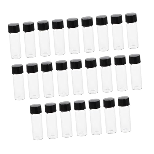 Healvian 25 Stück Transparente Glasflaschen mit Schraubverschluss Aufbewahrung für Duftöle Laborproben und Flüssigkeiten Auslaufsicher und Langlebig Healvian 25 Stück Transparente Glasflaschen mit Schraubverschluss Aufbewahrung für Duftöle Laborproben und Flüssigkeiten Auslaufsicher und Langlebig von Healvian